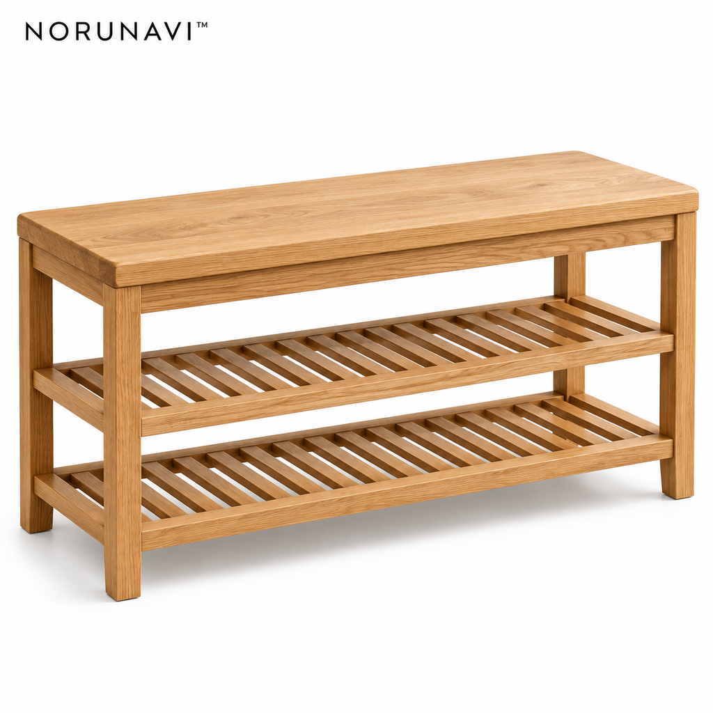 Norunavi™ Arlo Wooden Shoe Bench