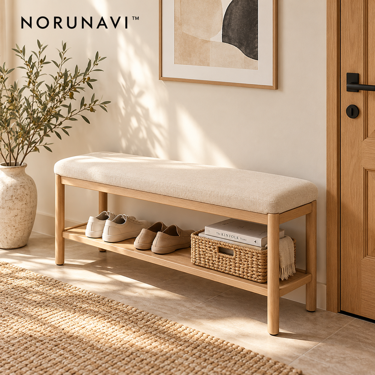Norunavi™ Nori Slim Entryway Bench