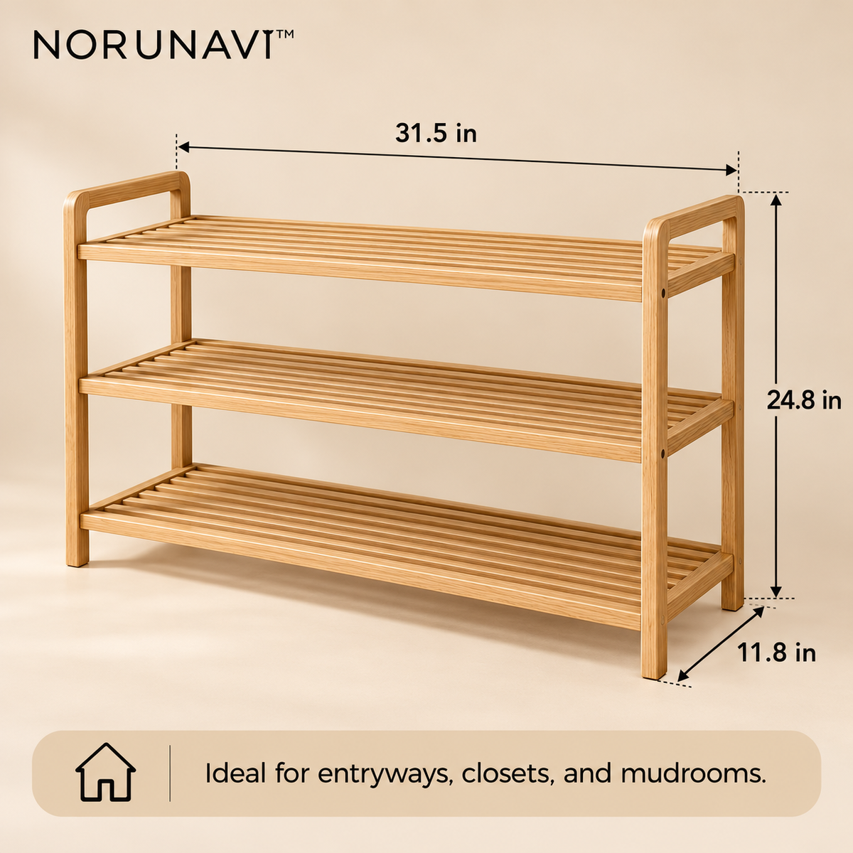 Norunavi™ Forma 3-Tier Shoe Rack