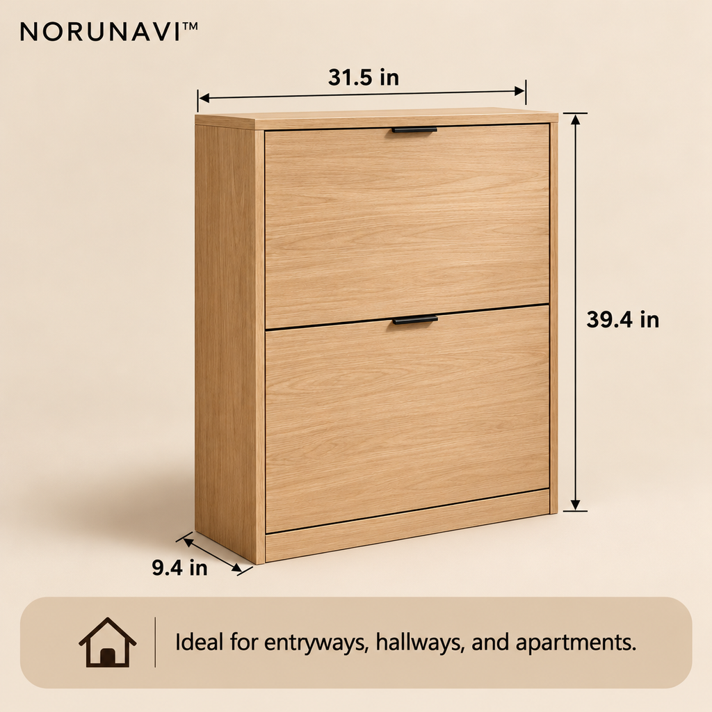 Norunavi™ Axis Flip Door Shoe Cabinet