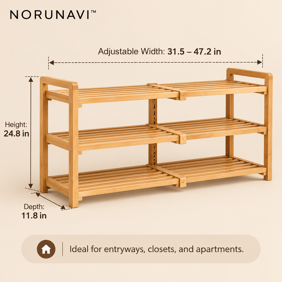 Norunavi™ Cove Expandable Shoe Organizer