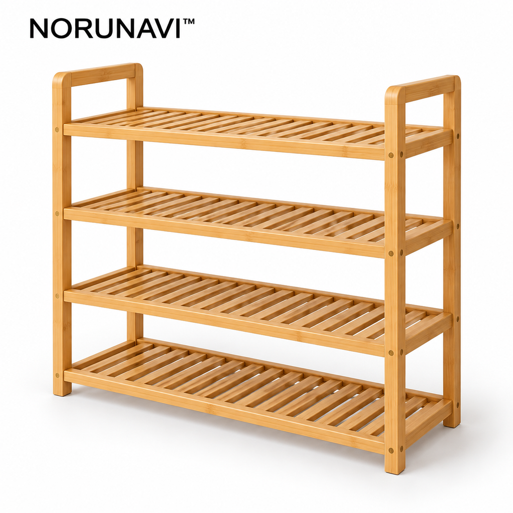 Norunavi™ Terra Bamboo Shoe Shelf