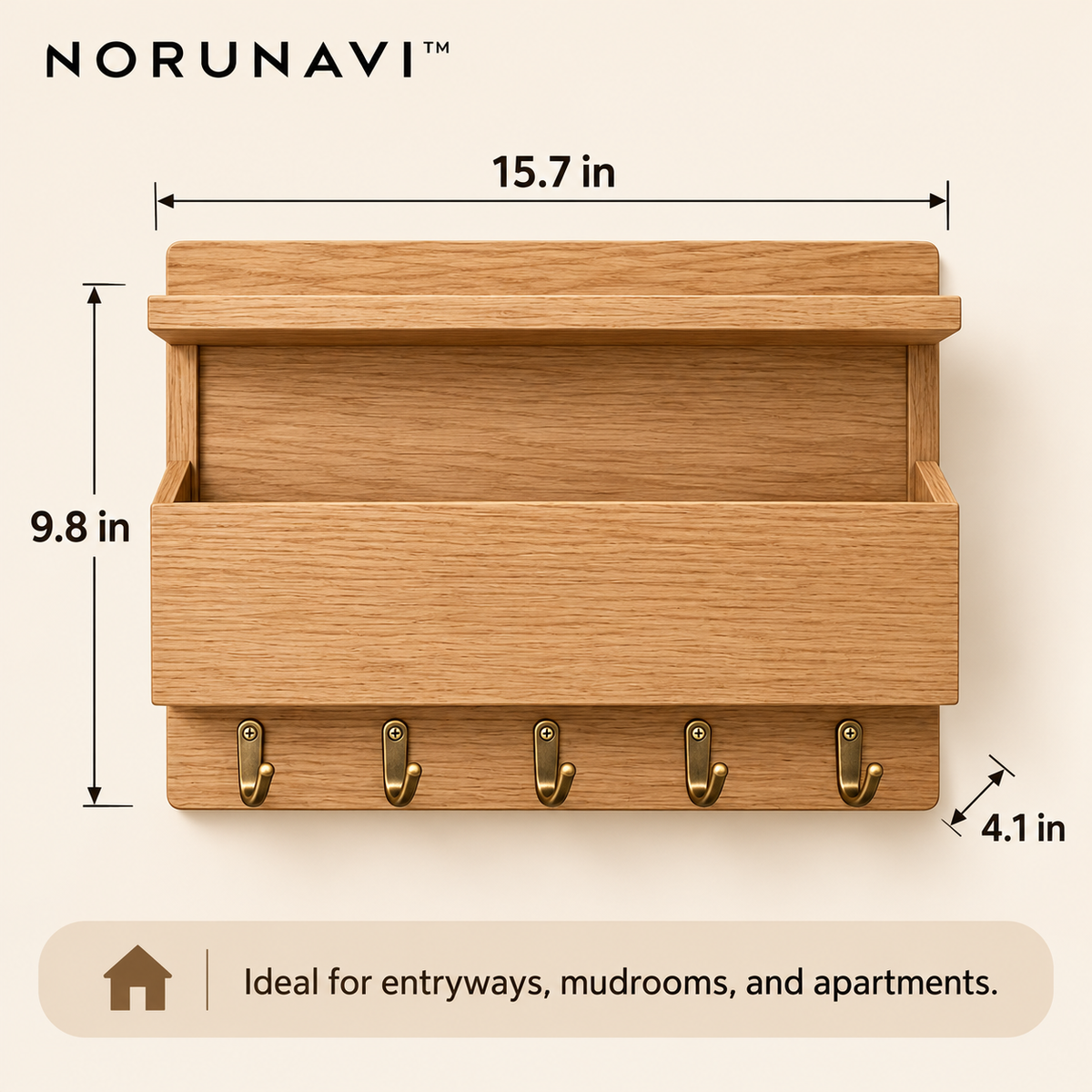 Norunavi™ KeyNest Wall Organizer
