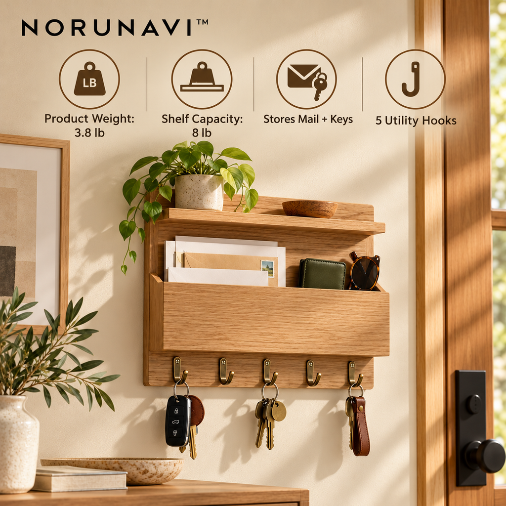 Norunavi™ KeyNest Wall Organizer