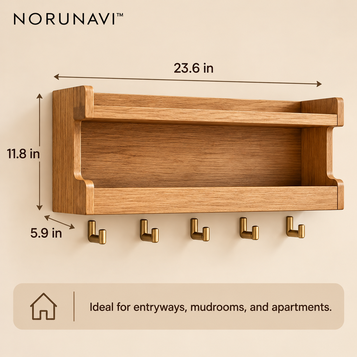 Norunavi™ Aura Entryway Organizer Shelf