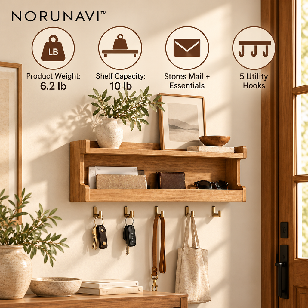 Norunavi™ Aura Entryway Organizer Shelf